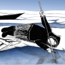 Eskimo. Ilustração tradicional projeto de Ana Bellande - 06.11.2019