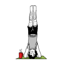 Agusto Yoga. Humor gráfico projeto de Agustín Fuentes - 14.04.2018