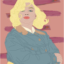 Ilustración Marilyn Monroe. Ilustração digital projeto de Camila Valdivia Durán - 23.11.2019