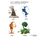 Mi Proyecto del curso: Fábrica de personajes ilustrados: Los 4 Duendes elementales.... Design de personagens projeto de San Chris Ma - 25.11.2019
