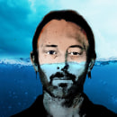 Ilustración Thom Yorke. Ilustração tradicional, Ilustração digital e Ilustração de retrato projeto de Javi Olalla - 26.11.2019