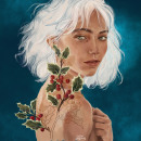 Winter.. Un proyecto de Ilustración tradicional, Ilustración digital e Ilustración de retrato de Verónica Sánchez - 01.12.2019