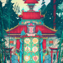 The 8eight Jewels Gate. Traditional illustration, Art Direction, Set Design, and Digital Illustration project by Christian Benavides - 12.12.2019