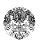Mandala marino by Kérela. Digital Illustration project by Sara - 12.27.2019