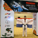 Mundial de Taekwondo Paraguay 2015 Ein Projekt aus dem Bereich Br, ing und Identität, Grafikdesign und Plakatdesign von Rub Olan - 05.01.2015