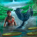 Iara - Brazilian Mermaid. Ilustração digital projeto de Miqueias Silva - 09.01.2020