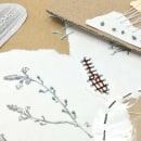 My project in Experimental Embroidery Techniques on Paper course. Un proyecto de Artesanía, Collage e Ilustración infantil de Maria Soldatova - 13.01.2020