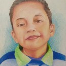 Retrato niño. Desenho a lápis, e Desenho de retrato projeto de Tonalli Jaguar - 24.01.2020