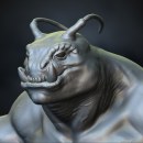 Bestia cuadrúpeda gigante. Un progetto di 3D, Character design, Scultura, Modellazione 3D, Arte concettuale e Progettazione 3D di Gabriel Delfino - 01.02.2020