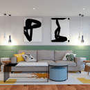  LIVING ROOM. Un proyecto de Diseño de interiores de Karla Méndez Vásquez - 01.02.2020