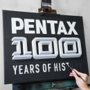 Pentax 100 year celebration . Calligraph, Video, Social Media, Lettering, Acr, lic Painting, and 3D Lettering project by James Lewis - 11.27.2019