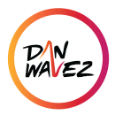 Logotipo Dj DAN WAVEZ. Un proyecto de Diseño gráfico de Marcela Zuluaga - 10.02.2020