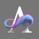 Abstract Alphabet. 3D, T, pograph, 3D Design, 3D Lettering, T, pograph, and Design project by Eduardo Fajardo - 02.17.2020