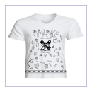 Ideas Gráficas - Camiseta - Propia. Un proyecto de Estampación de Cesar Araya - 06.03.2020