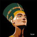 Nefertiti. Un proyecto de Ilustración tradicional, Creatividad e Ilustración de retrato de Camila Emeline Gallardo Sáez - 07.03.2020