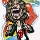Caricatura de Mick Jagger. Pencil Drawing, Drawing, Portrait Illustration, Portrait Drawing, and Artistic Drawing project by julianzubiaurre - 03.21.2020