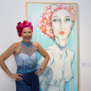 Mujer, frente al espejo, inspira. Painting project by Lorena Lopez Malone - 03.08.2018