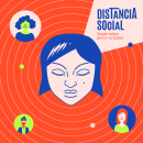 Distancia Social. Ilustração tradicional projeto de Mario Molina - 26.03.2020