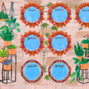 Mi Proyecto del curso: Planificador semanal decorado floral y plantas. Un projet de Aquarelle de albapuntob - 27.03.2020