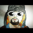 Kurt Cobain. Un proyecto de Diseño, Diseño gráfico, Dibujo a lápiz, Dibujo, Dibujo de Retrato, Dibujo realista y Dibujo artístico de Luis Alberto Sanchez Gonzales - 28.03.2020