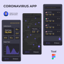 COVID-19 App. Ilustração tradicional, Animação, Mobile Design, Design de apps, e Desenvolvimento de apps projeto de Roberto Juarez - 30.03.2020