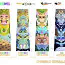 TOTEMS. Traditional illustration, Installations, Painting, Sculpture, and Street Art project by Babakid - 04.02.2020