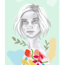 Mi Proyecto del curso: Retrato con lápiz, técnicas de color y Photoshop. Un proyecto de Ilustración de retrato de Tais Monique - 03.04.2020