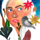 Mi Proyecto del curso: Retrato ilustrado en acuarela. Ilustração de retrato projeto de Natalia Saldarriaga - 05.04.2020
