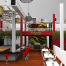  Diseño de interiores para restaurantes Panamá. Un proyecto de 3D de Juan Alberto Camacho Z - 07.04.2020