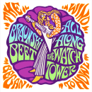 Sleeve and label art for "All Along the Watchtower" by Braunski Beet. Ilustração, H, e Lettering projeto de Marty Braun - 08.04.2020