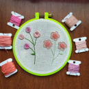 Flowers. Embroider project by Angie Durán - 04.10.2020