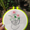 Where's my mind. Embroider project by Angie Durán - 04.10.2020