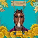 Haikan, mi caballo favorito!. Een project van Traditionele illustratie y 3D-animatie van Mariqui - 13.04.2020