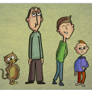  Ilustración de personajes con estilo: Familia disfuncional. Un proyecto de Ilustración digital de Angélica Díaz - 14.04.2020