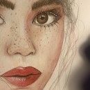 Watercolor portrait. Traditional illustration project by Leibys Avila - 04.15.2020