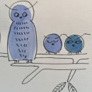 We are owls. Ilustração tradicional projeto de Cristina Dominguez / Madame Sunday - 20.04.2020