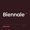 Biennale. T, pograph, and Design project by Latinotype - 11.09.2019