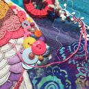 Embroidery sea theme. Bordado projeto de Lorena Soler Casale - 24.04.2020