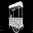 BarCart Moet_Chandon. 3D, Product Design, 3D Design, and Retail Design project by Jose Pineda - 04.29.2020