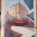 Mi Proyecto del curso: Dibujo arquitectónico con acuarela y tinta. Watercolor Painting project by Almudena Alcover - 04.29.2020