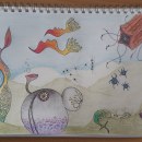 criaturas del planeta Marte. Artistic Drawing project by Linda Chab - 04.29.2020