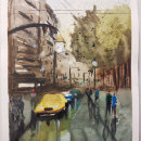 Mi Proyecto del curso: Paisajes urbanos en acuarela. Watercolor Painting project by arteslide - 05.01.2020