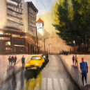 My project in Urban Landscapes in Watercolor course Tina Young. Un progetto di Pittura ad acquerello di tinaisyoung33 - 02.05.2020