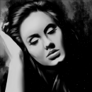 21 - Adele Portrait. Digital Illustration project by Susana Vargas Jiménez - 04.26.2020