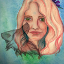 Mi Proyecto del curso: Retrato ilustrado en acuarela. Desenho de retrato projeto de Kaysi Gómez Vega - 04.05.2020