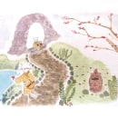 Mi Proyecto del curso: Ilustración en acuarela con influencia japonesa. Ilustração tradicional projeto de Marie Cediel - 08.05.2020