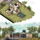Casa DUO: Ilustración digital de proyectos arquitectónicos. Architecture, and Architectural Illustration project by joel balderas - 05.09.2020