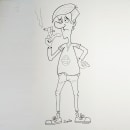 El joven fumador. Un proyecto de Dibujo de gave_draw - 19.05.2020