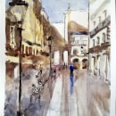 Mi Proyecto del curso: Paisajes urbanos en acuarela. Pintura em aquarela projeto de pedro abad - 20.05.2020