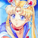 Sailor Moon Redraw Challenge por Andrea Jen. Um projeto de Design de personagens e Desenho de Andrea Jen - 20.05.2020
